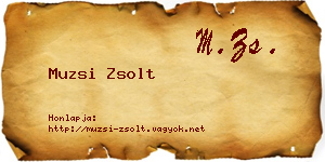 Muzsi Zsolt névjegykártya